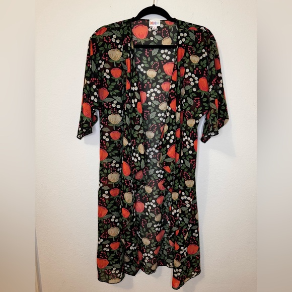 LuLaRoe Shirley Small Floral Kimono - Picture 1 of 8